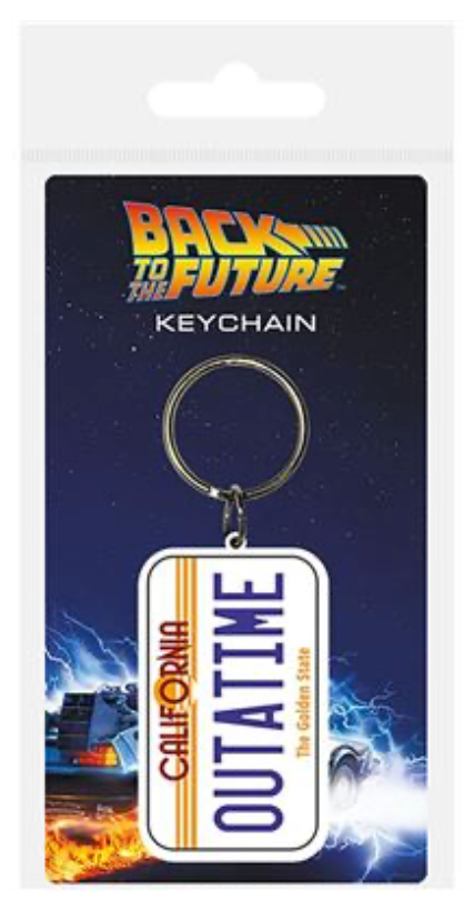 Back To The Future Licence Plate Keychain