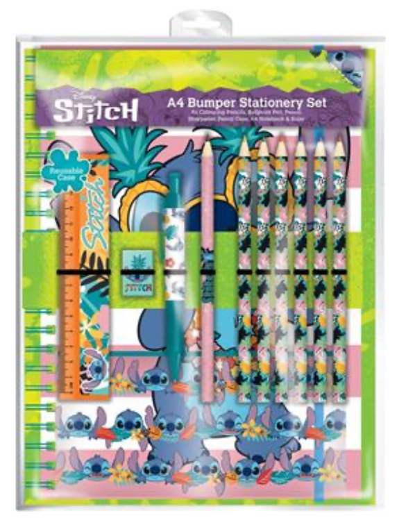 Disney Lilo & Stitch (Aloha Hawaii) A4 Bumper Stationery Set