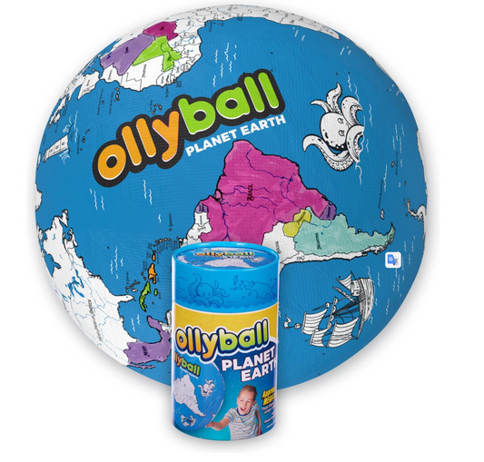 Ollyball Planet Earth Play Ball Indoor Outdoor Toy