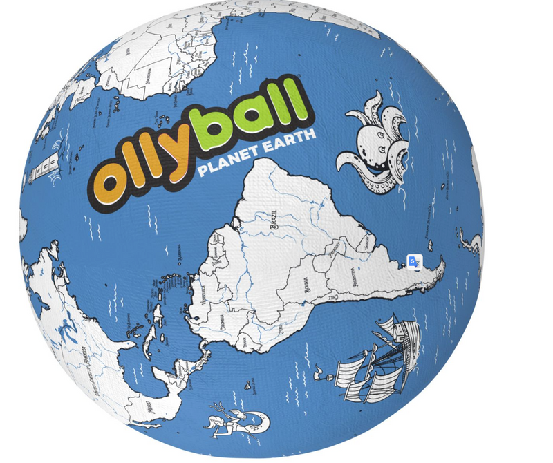Ollyball Planet Earth Play Ball Indoor Outdoor Toy