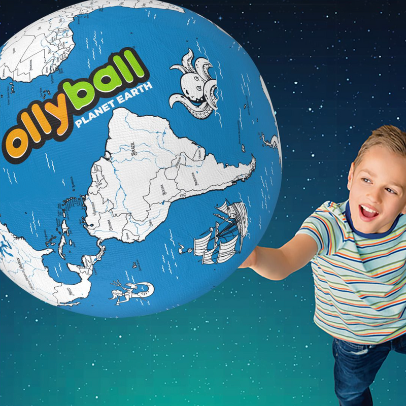 Ollyball Planet Earth Play Ball Indoor Outdoor Toy