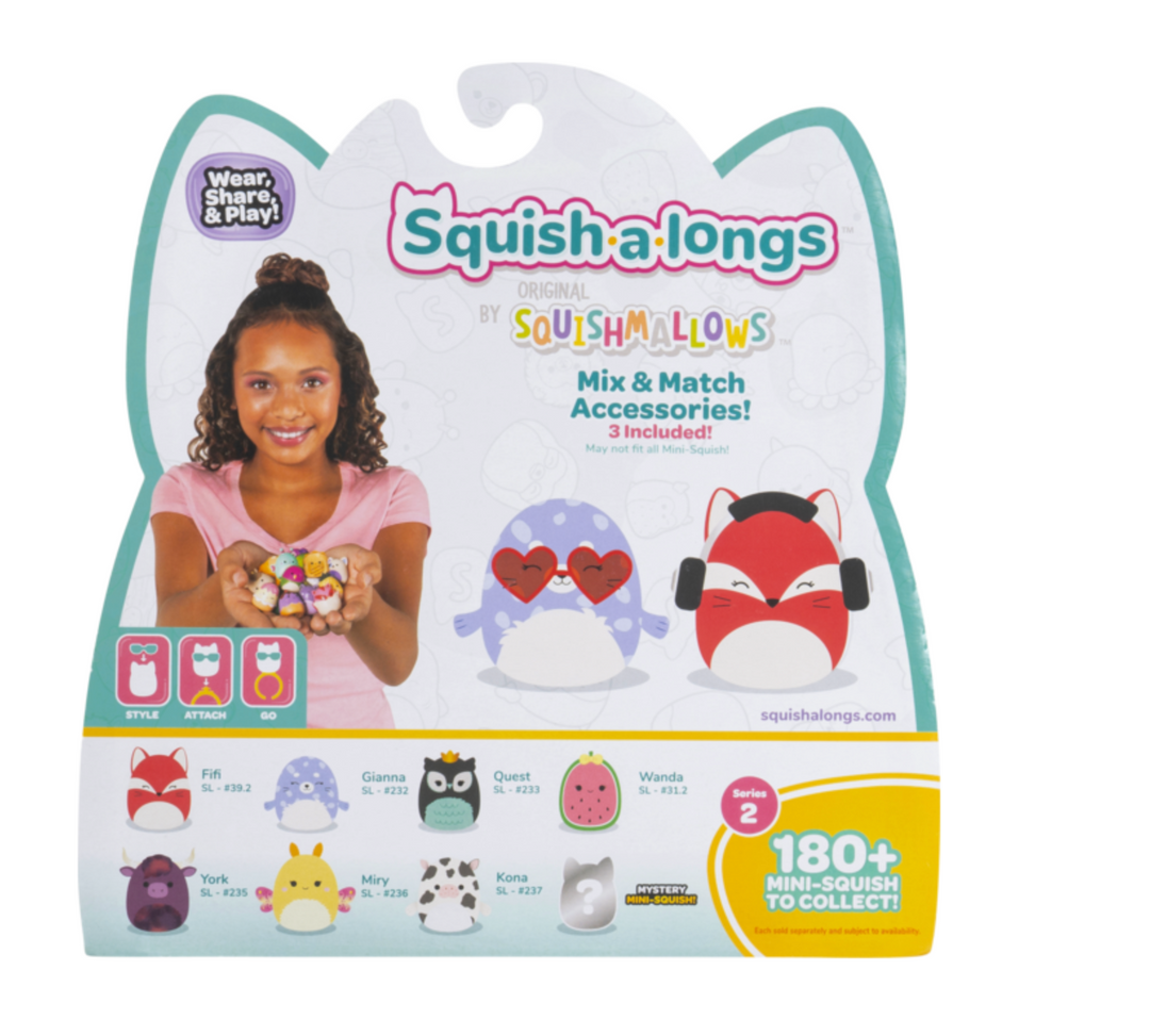 Squishmallows Series 2 Squish-A-Longs 8 Pack