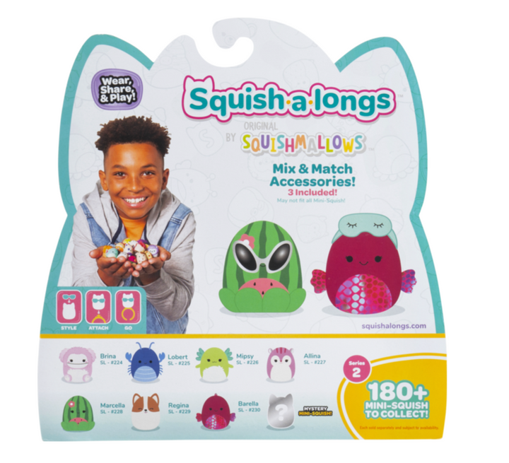 Squishmallows Series 2 Squish-A-Longs 8 Pack