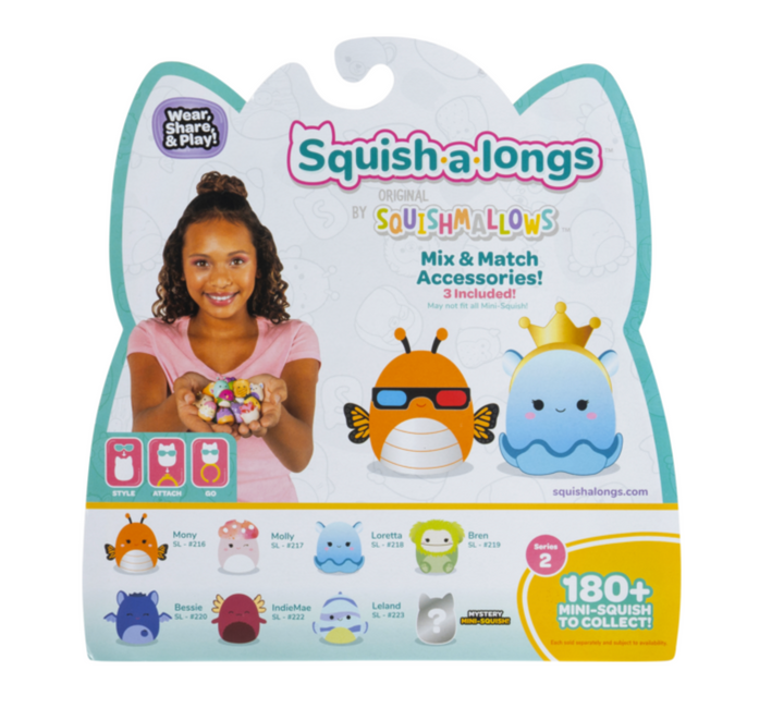 Squishmallows Series 2 Squish-A-Longs 8 Pack