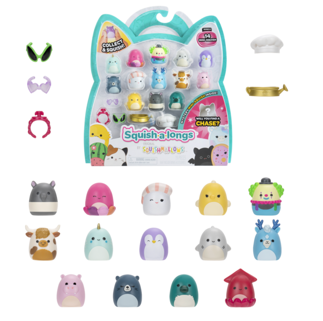 Squishmallows Series 1 Squish-A-Longs 14 Pack