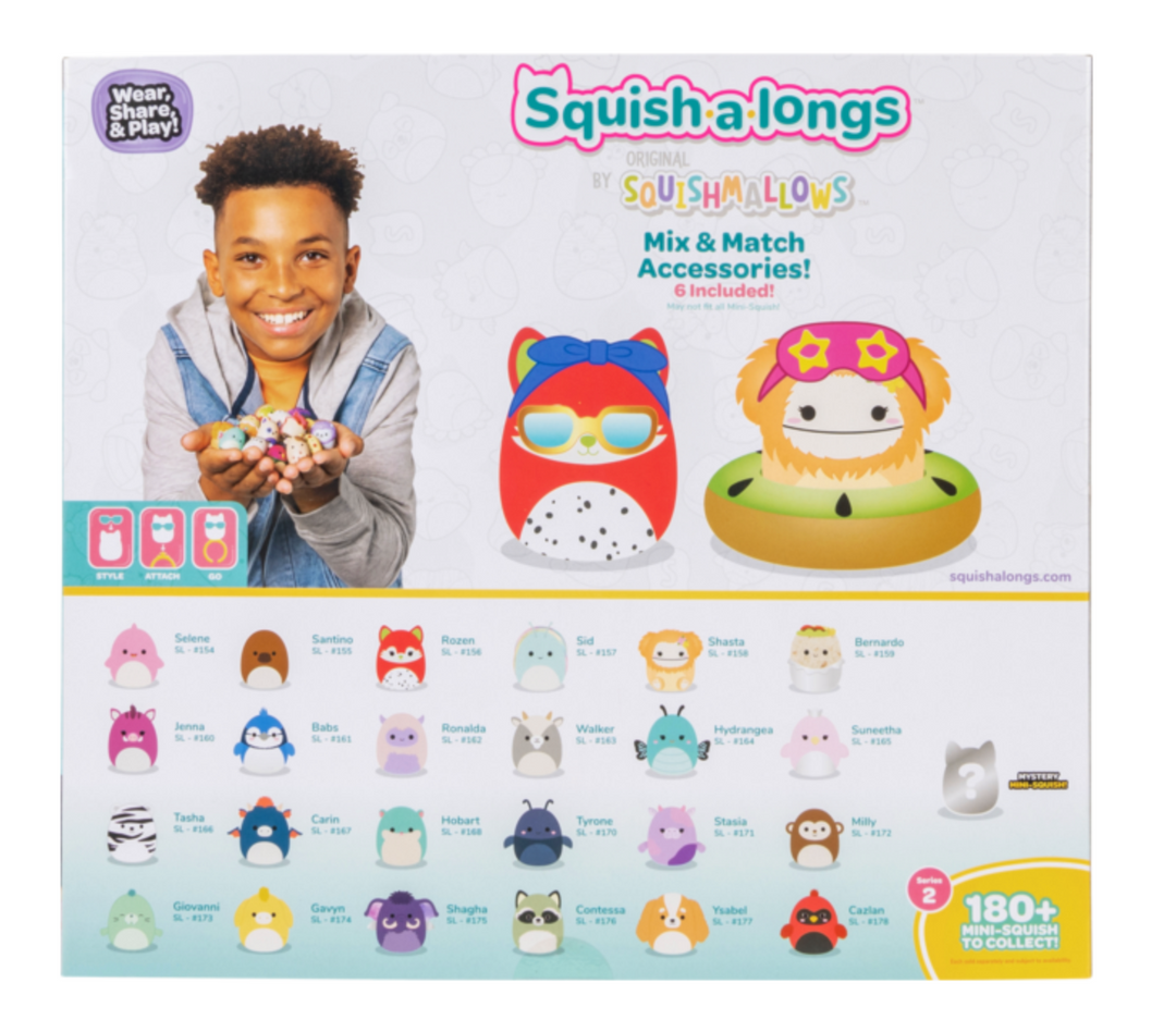 Squishmallows Series 2 Squish-A-Longs 25 Pack