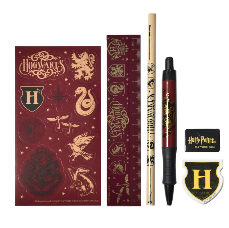 Harry Potter Magical Locations 6-Set Stationery Pouch, alternate view