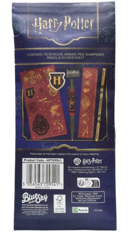 Harry Potter Magical Locations 6-Set Stationery Pouch