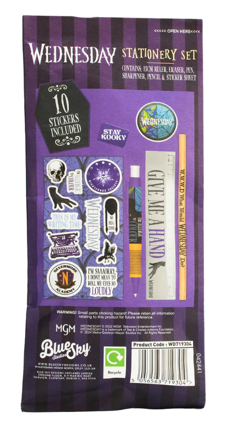 Wednesday 6-Set Stationery Pouch