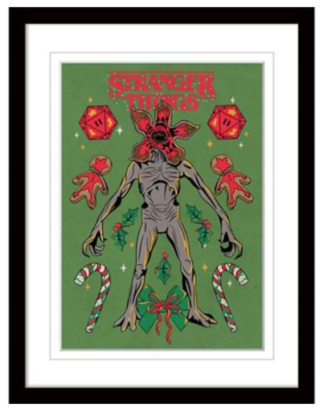 Stranger Things (Christmas Demogorgon) 30cm x 40cm Framed Print