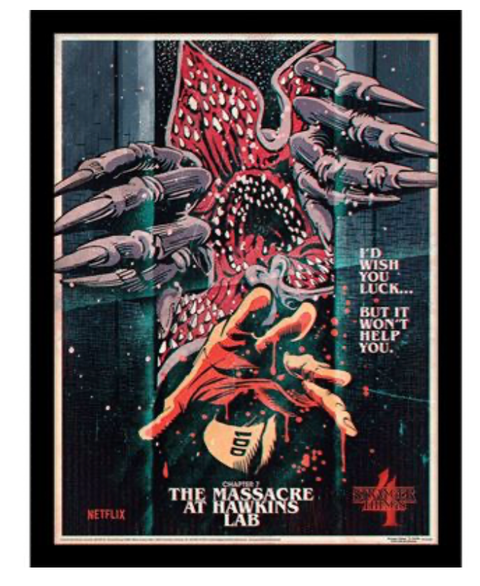 Stranger Things (Chapter 7 The Massacre at Hawkins Lab) 30cm x 40cm Framed Print