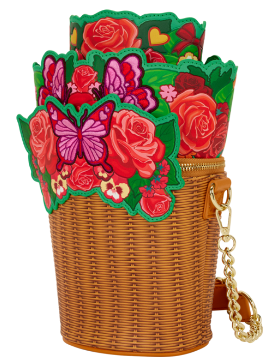 Loungefly - Figural Flower Basket Crossbody Bag