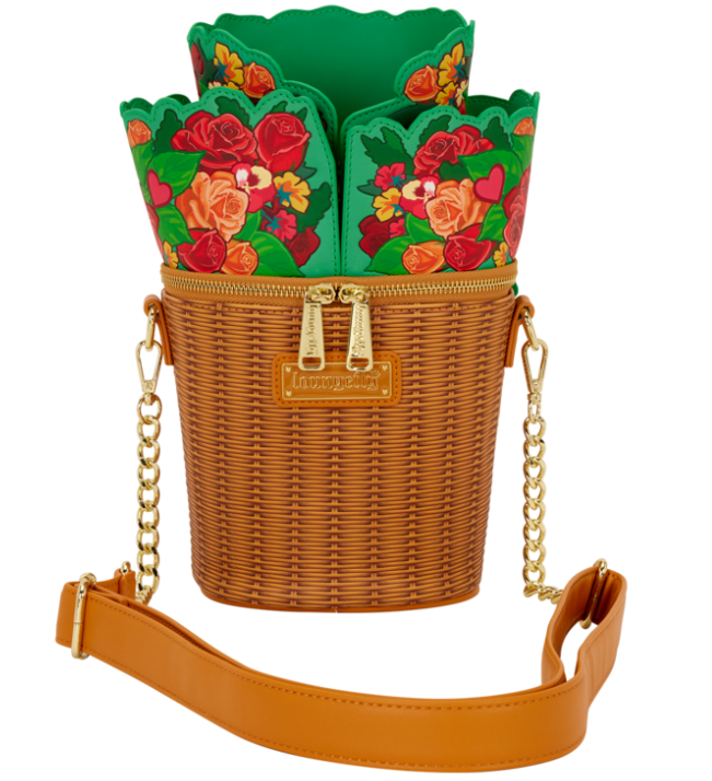 Loungefly - Figural Flower Basket Crossbody Bag
