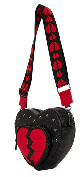 Loungefly - Figural Broken Heart Crossbody Bag