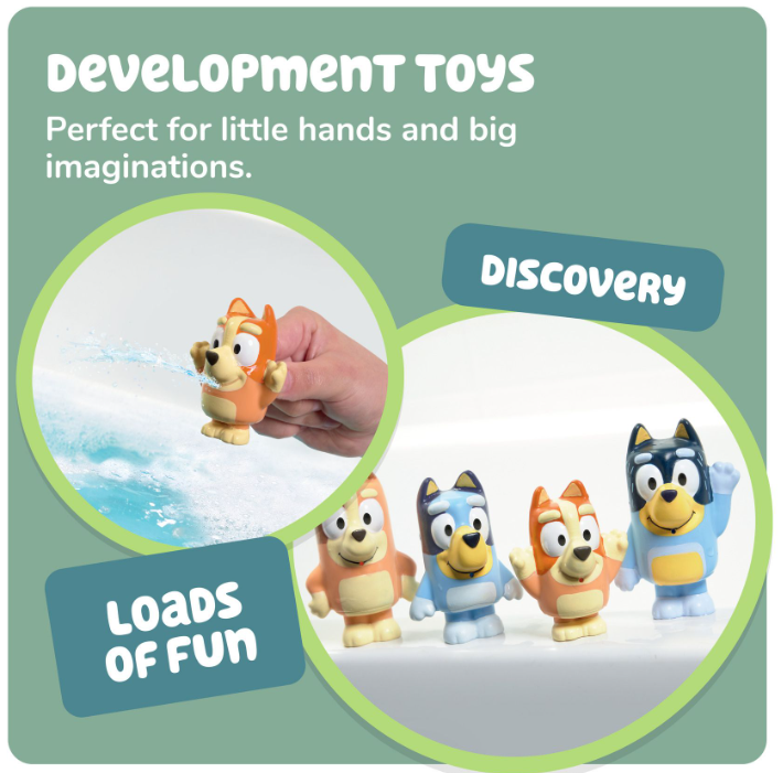 Toomies Bluey Squirter 4 Pack