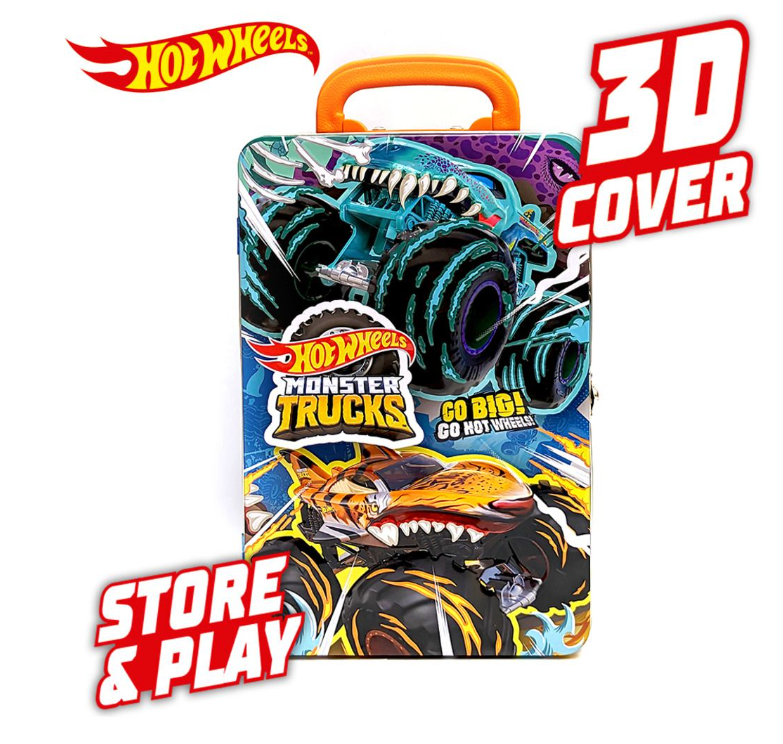 Hot Wheels Monster Trucks Tin Storage Case Assorted