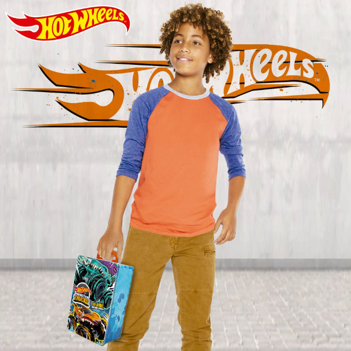 Hot Wheels Monster Trucks Tin Storage Case Assorted