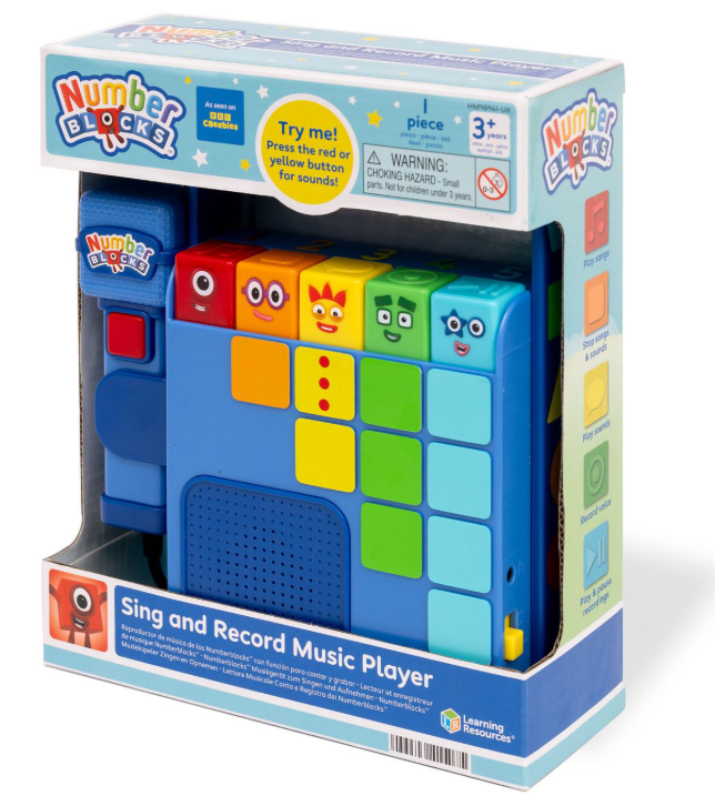 Numberblocks Sing & Record Music Player