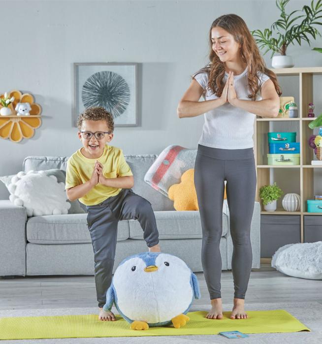 Yoga Ball Buddy with BubblePlush (Penguin)