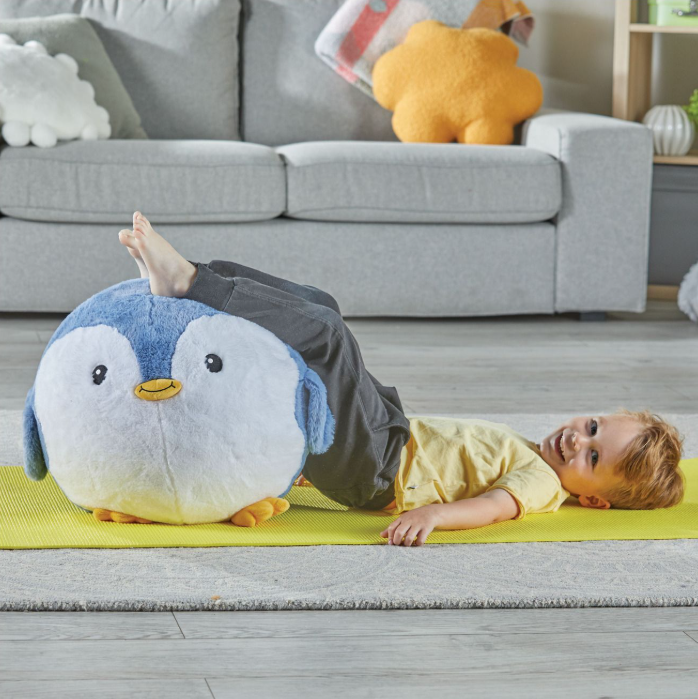 Yoga Ball Buddy with BubblePlush (Penguin)