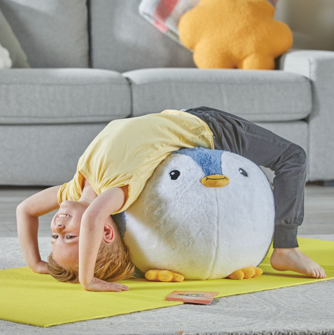 Yoga Ball Buddy with BubblePlush (Penguin)