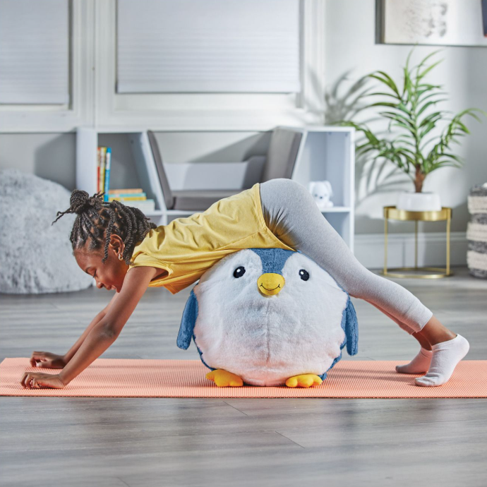 Yoga Ball Buddy with BubblePlush (Penguin)