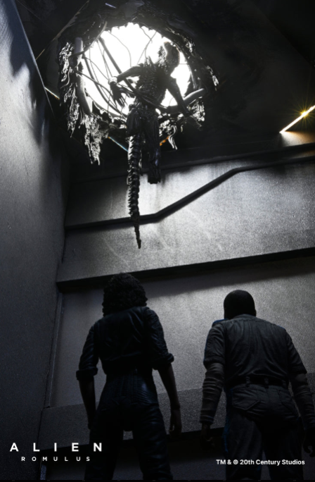 Alien: Romulus Suspended Lab Xenomorph XX121 Deluxe 7 Scale Action Figure, close-up detail