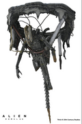 Alien: Romulus Suspended Lab Xenomorph XX121 Deluxe 7 Scale Action Figure, in display