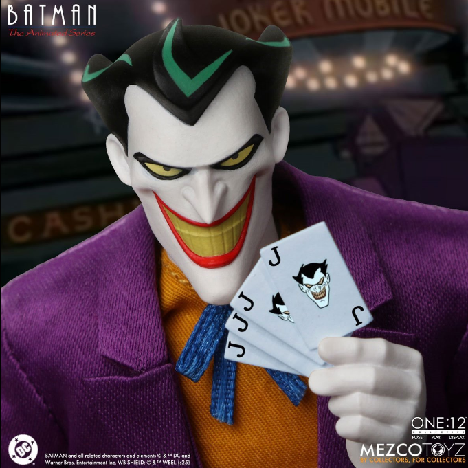 Batman The Animated Series One:12 Collective The Joker, close-up detail