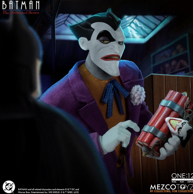 Batman The Animated Series One:12 Collective The Joker, in display