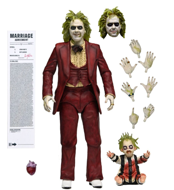 Beetlejuice Beetlejuice "Red Tuxedo" Beetlejuice Ultimate 7" Scale Action Figure