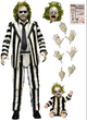 Beetlejuice Beetlejuice "Striped Suit" Beetlejuice Ultimate 7" Scale Action Figure