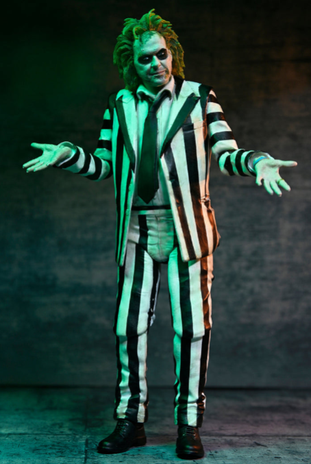Beetlejuice Beetlejuice "Striped Suit" Beetlejuice Ultimate 7" Scale Action Figure