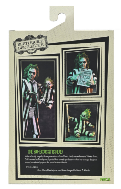 Beetlejuice Beetlejuice "Striped Suit" Beetlejuice Ultimate 7" Scale Action Figure