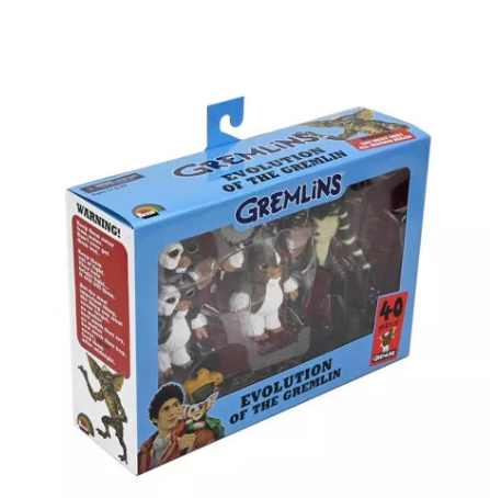 Gremlins Evolution Of The Gremlin 7 Scale 30th Anniversary 3-Pack Box Set, packaging shot