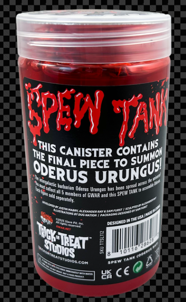 Gwar Blood Slime Spew Tank / Oderus Urungus Build A Figure, alternate view