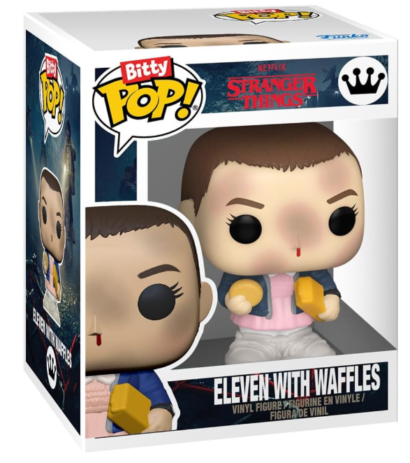 Eleven Stranger Things Funko Bitty POP! Vinyl Figure 4-Pack, side angle
