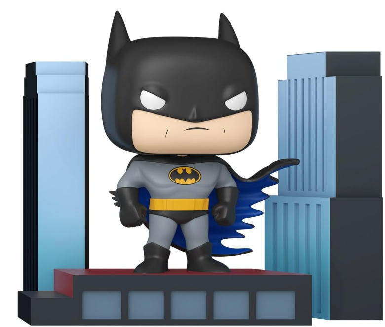 Batman (on Rooftop) The Animated Series Funko POP! Deluxe Vinyl Figure, alternate view