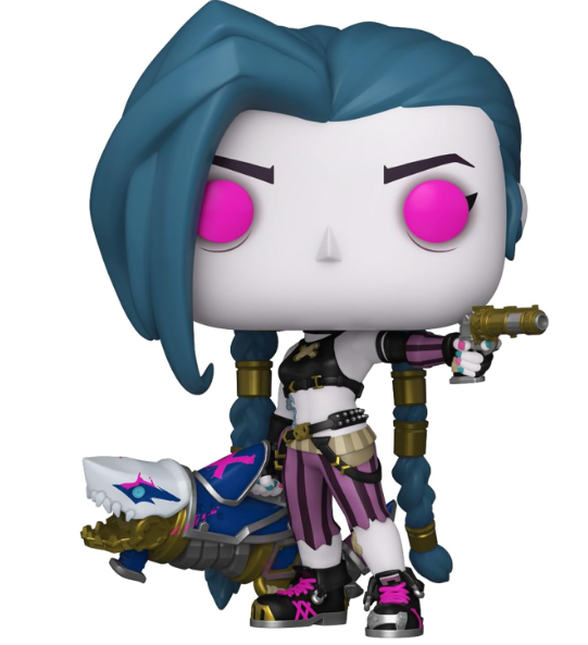 Jinx Funko POP! League of Legends Vinyl Figure, side angle