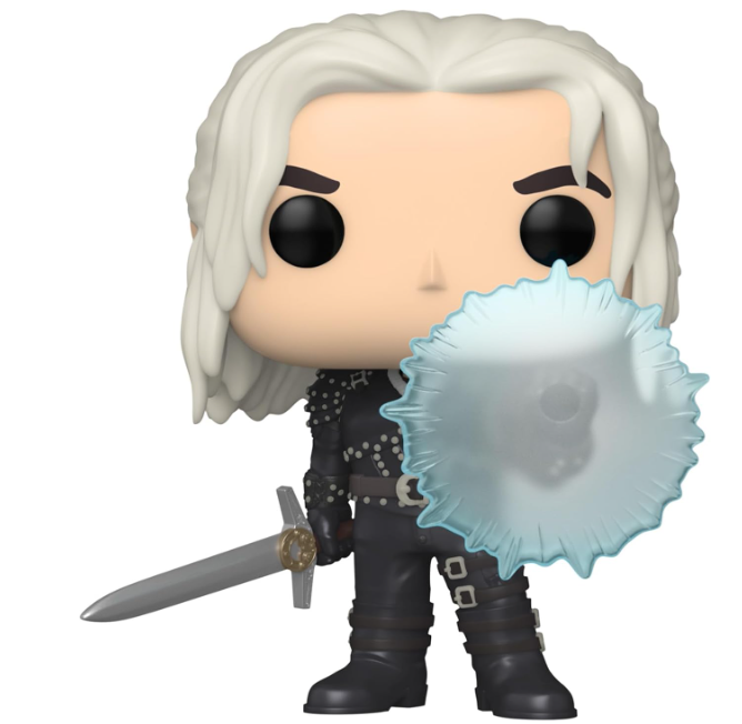 Geralt (Shield) The Witcher Funko POP! TV Vinyl Figure, side angle