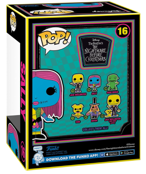 Disney The Nightmare Before Christmas Sally Blacklight Funko Pop! Vinyl