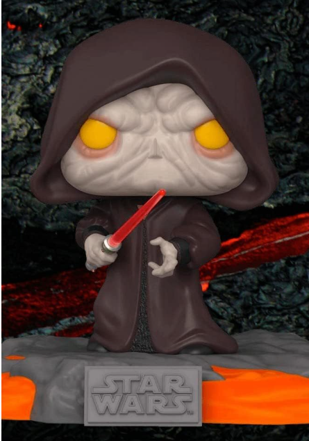 Star Wars Red Saber Series Volume 1 Darth Sidious Glow in the Dark Deluxe Funko Pop! Vinyl Figure, alternate view