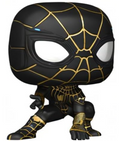 Spider-Man (Black & Gold Suit) Spider-Man Marvel Funko POP! Vinyl Figure, side angle