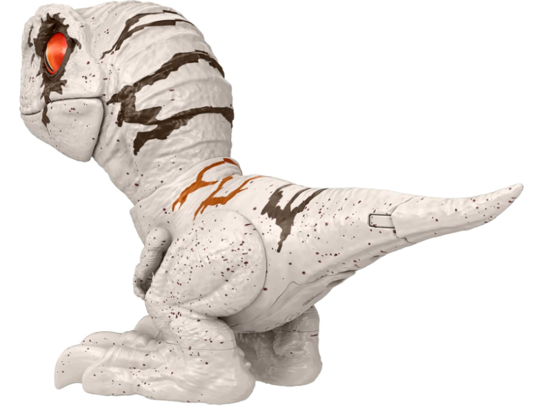Jurassic World Dominion Uncaged Rowdy Roars Atrociraptor, rear view