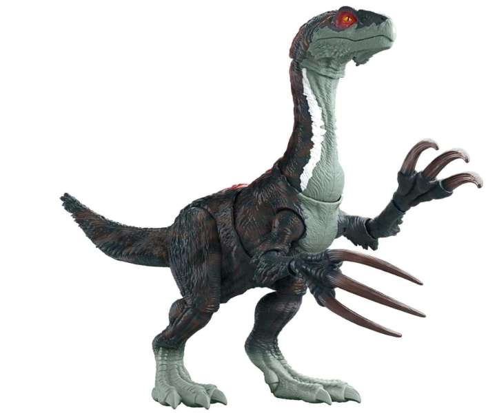 Jurassic World Dominion Slashin' Therizinosaurus Action Figure, side angle