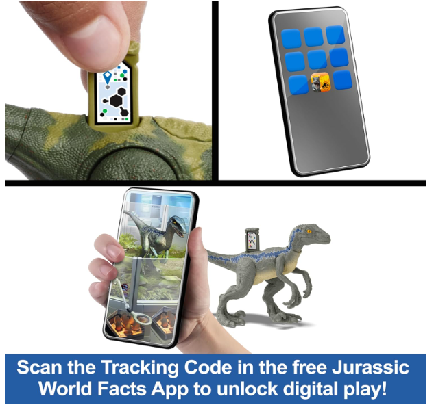 Jurassic World Dominion Slashin' Therizinosaurus Action Figure, rear view