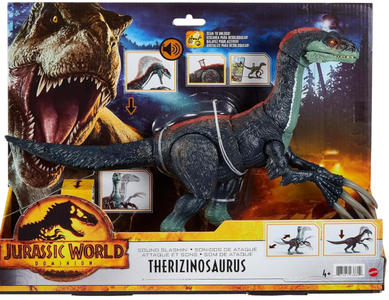 Jurassic World Dominion Slashin' Therizinosaurus Action Figure, size reference