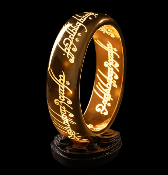 The Lord Of The Rings One Ring Lamp, size reference