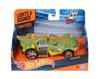 Hot Wheels Sound and Light T-Rextroyer Toy Car