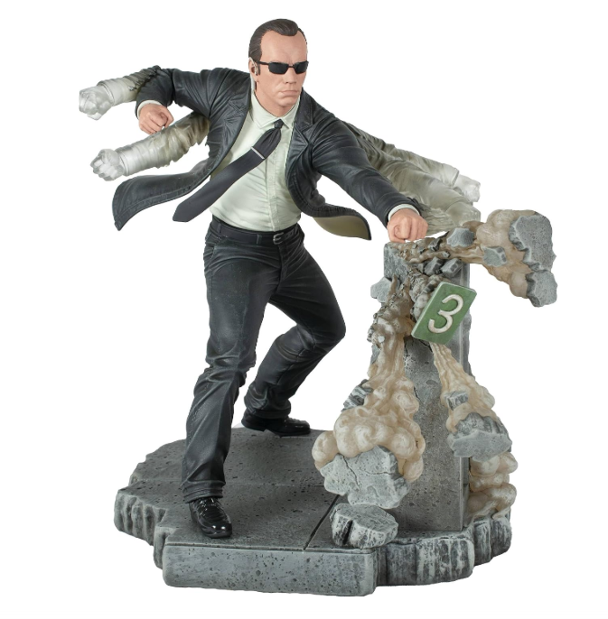 The Matrix Gallery Agent Smith Figure Diorama